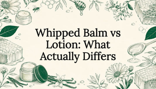 Decorative title card illustration for skincare article
