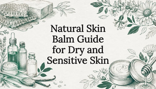 Illustrated natural skin balm title card