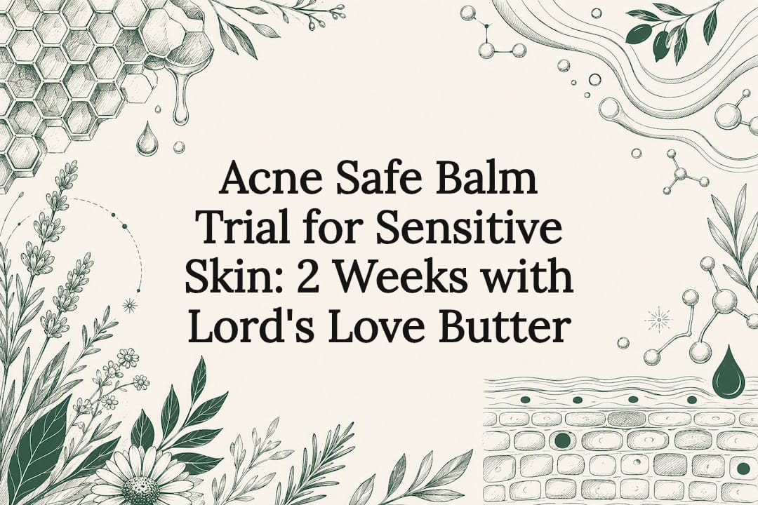 Decorative sensitive skin balm trial title card