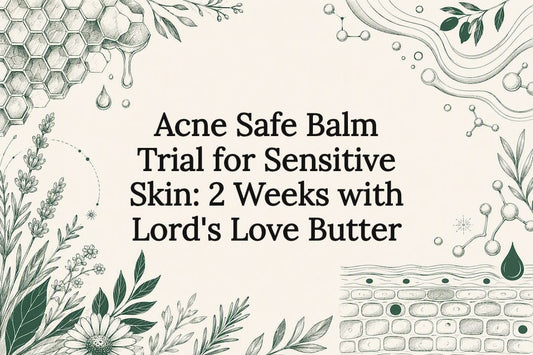 Decorative sensitive skin balm trial title card