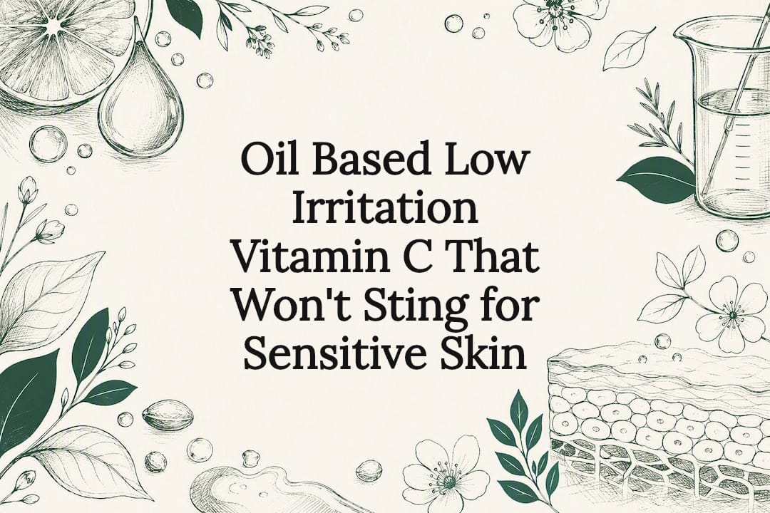 Decorative vitamin C sensitive skin title card