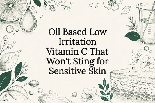 Decorative vitamin C sensitive skin title card