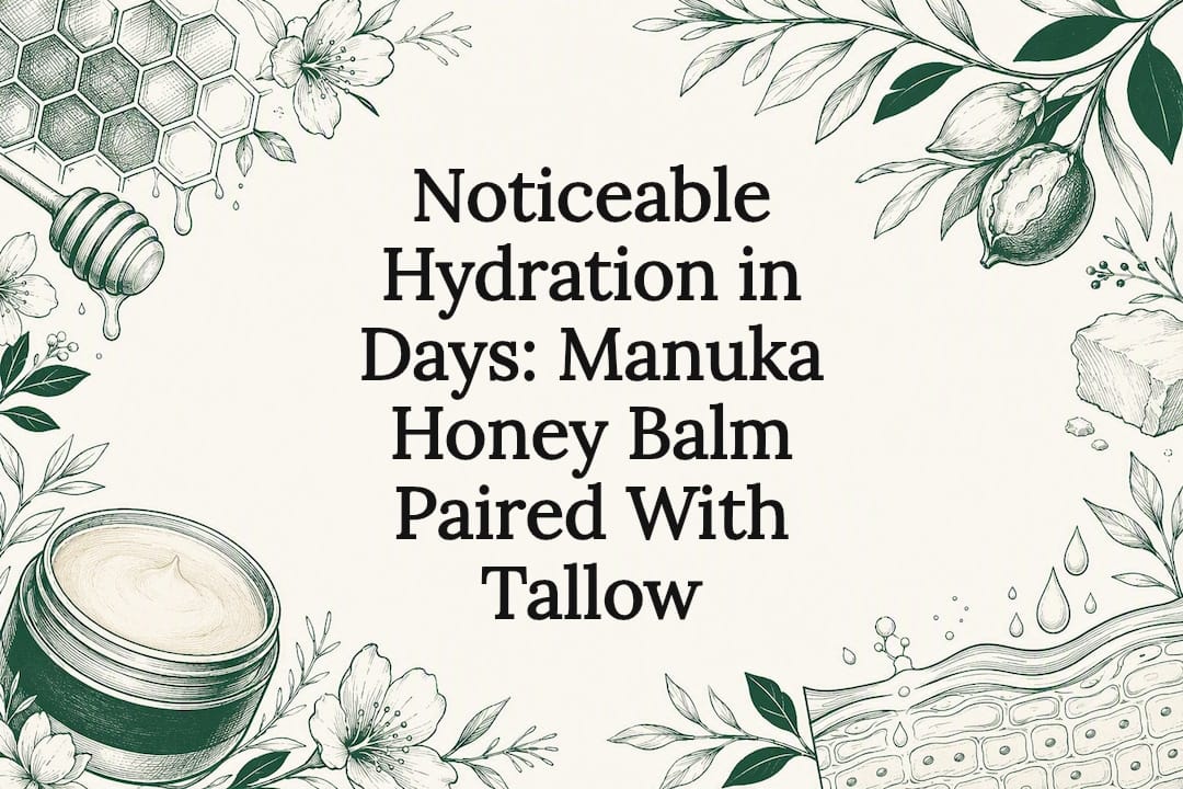 Manuka honey and tallow balm title card