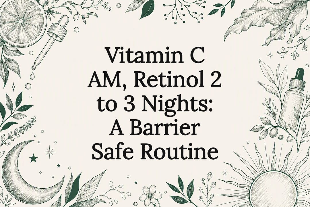 Vitamin C and retinol routine title card