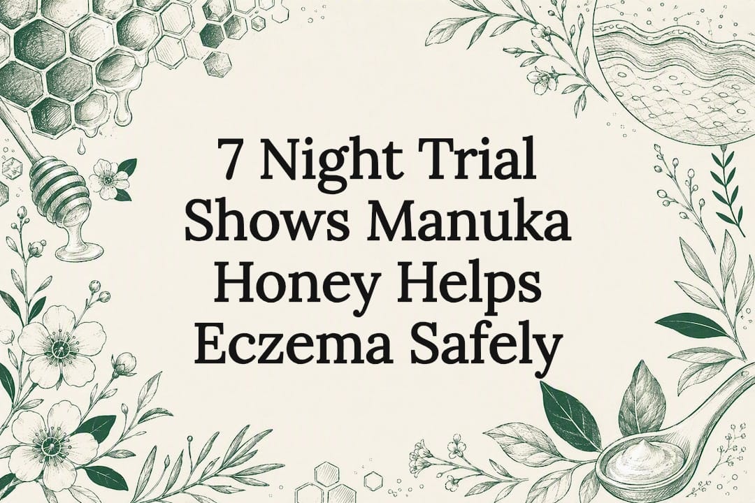 Decorative Manuka honey eczema title card
