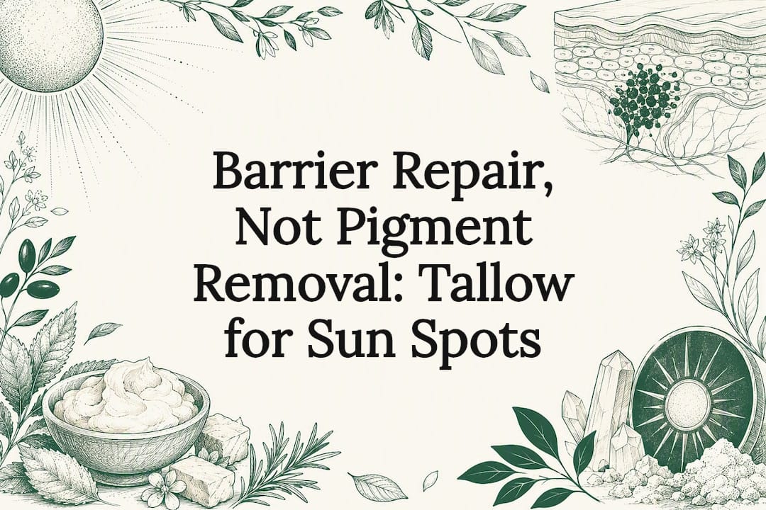 Decorative tallow and sun spots title card
