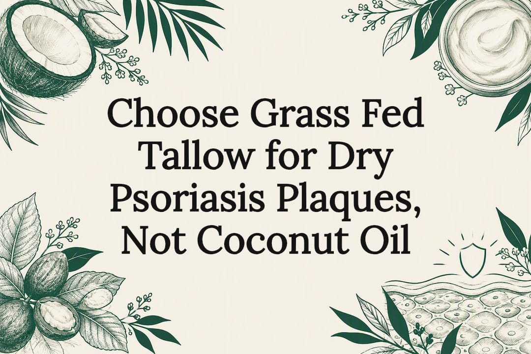Decorative tallow and coconut oil title card