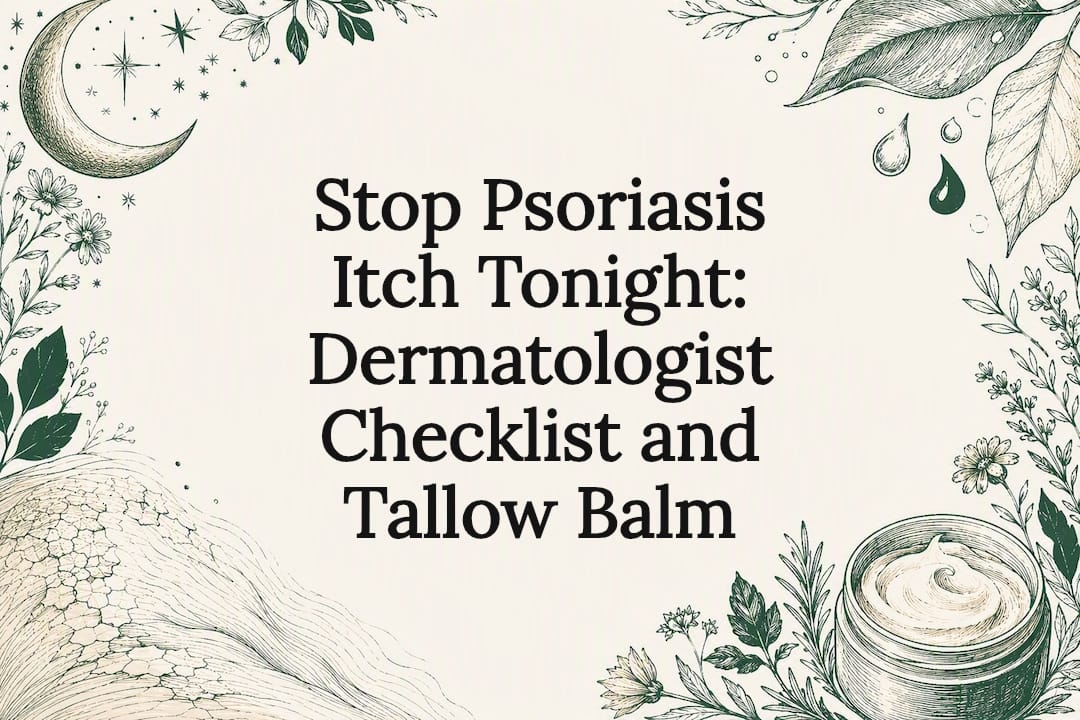 Decorative psoriasis itch relief title card