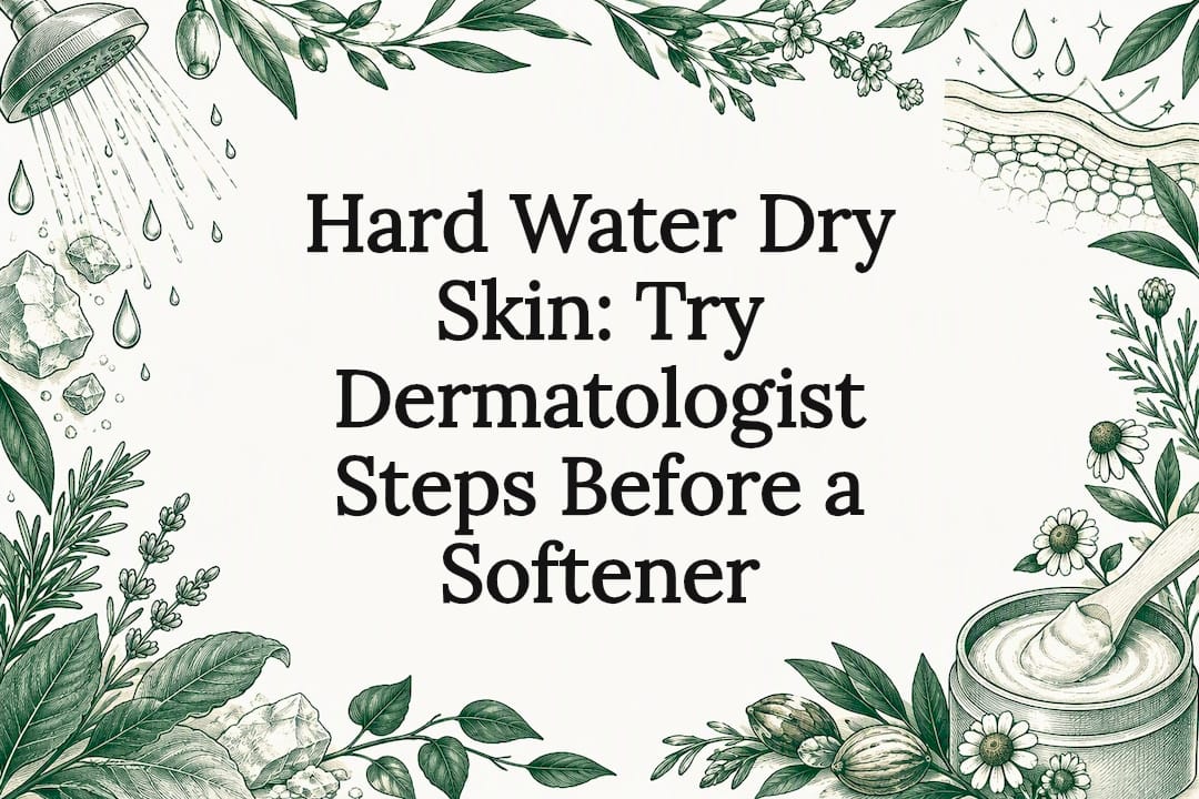Decorative hard water dry skin title card
