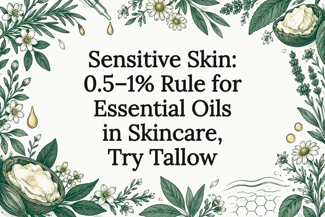 Essential oils sensitive skin title card