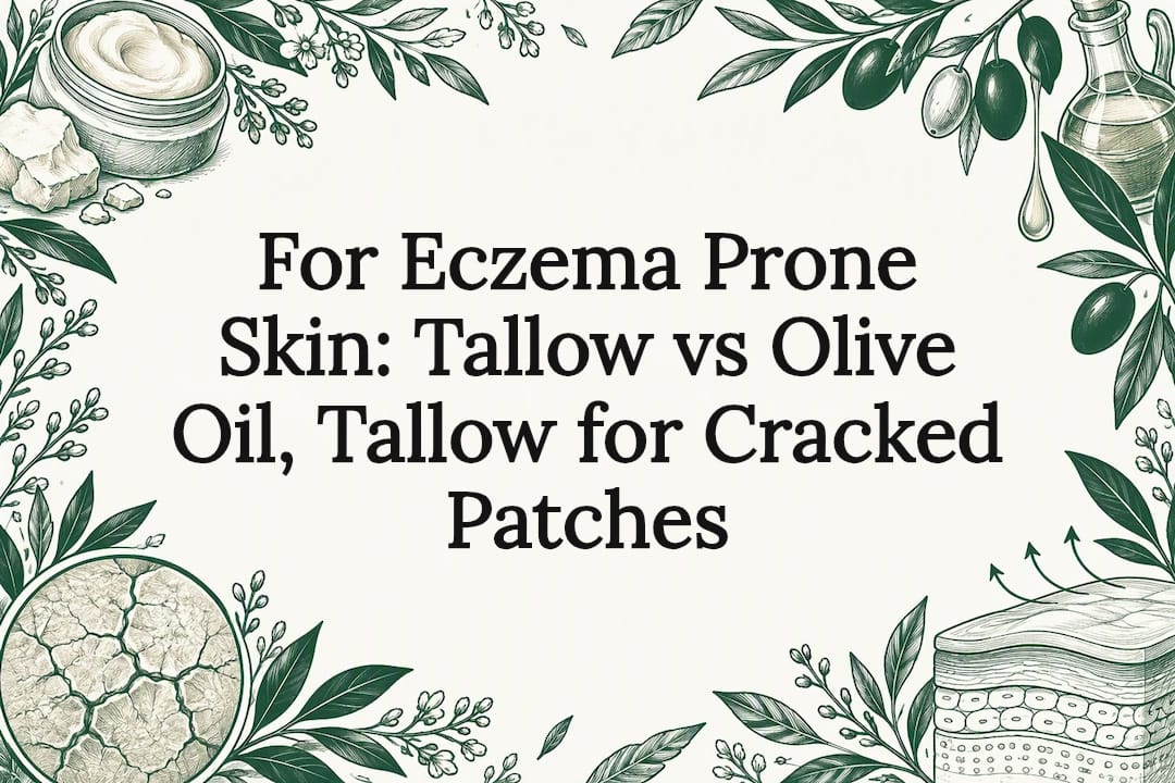 Tallow and olive oil eczema title card