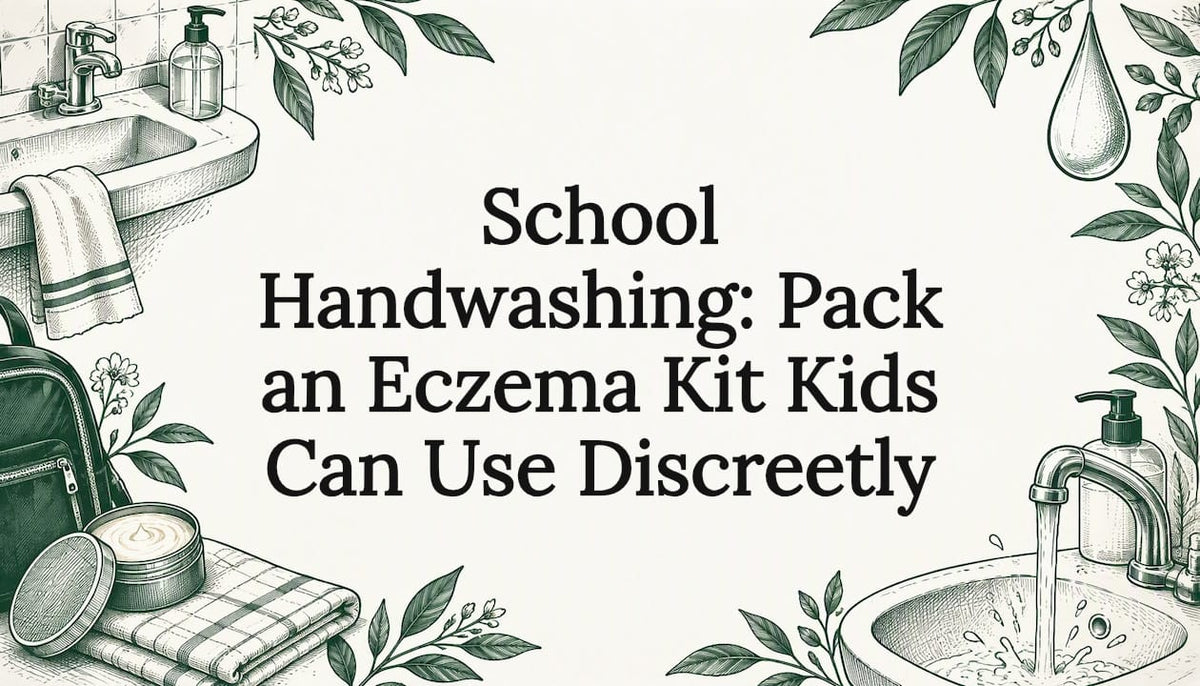 Hand-drawn school hand care title card