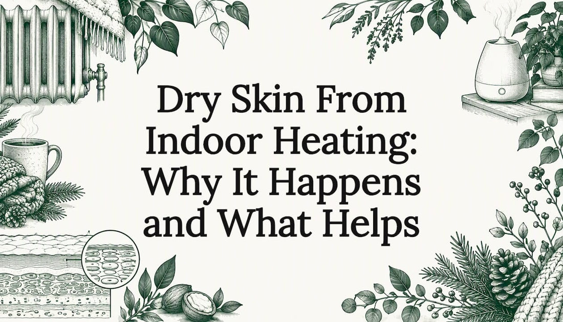 Hand-drawn winter skin care title card