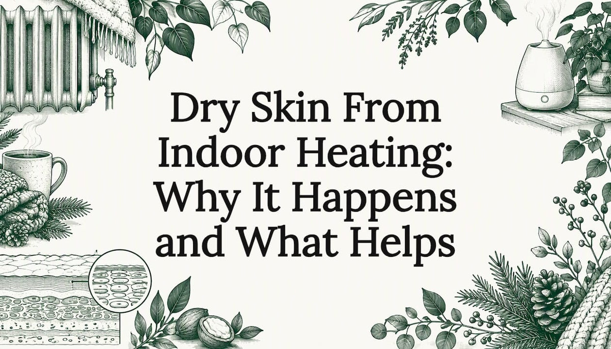 Hand-drawn winter skin care title card
