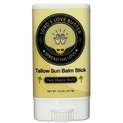 Beef Tallow Sun Balm Stick with Zinc Oxide — Daily Mineral Shield