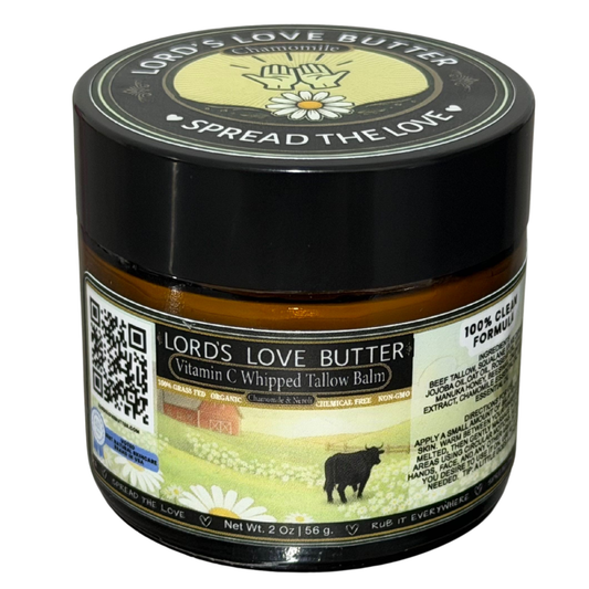 Vitamin C Whipped Beef Tallow Balm with Manuka Honey & Squalane