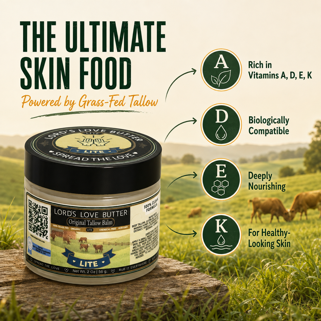Original Beef Tallow Balm Lite with Manuka Honey