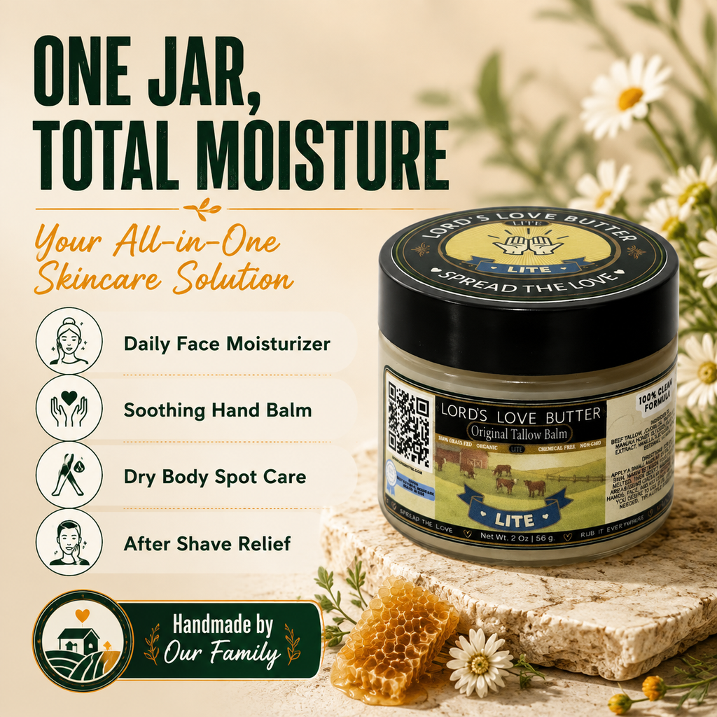 Original Beef Tallow Balm Lite with Manuka Honey