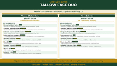 Tallow Face Duo — Vitamin C, Squalane + Rosehip Oil
