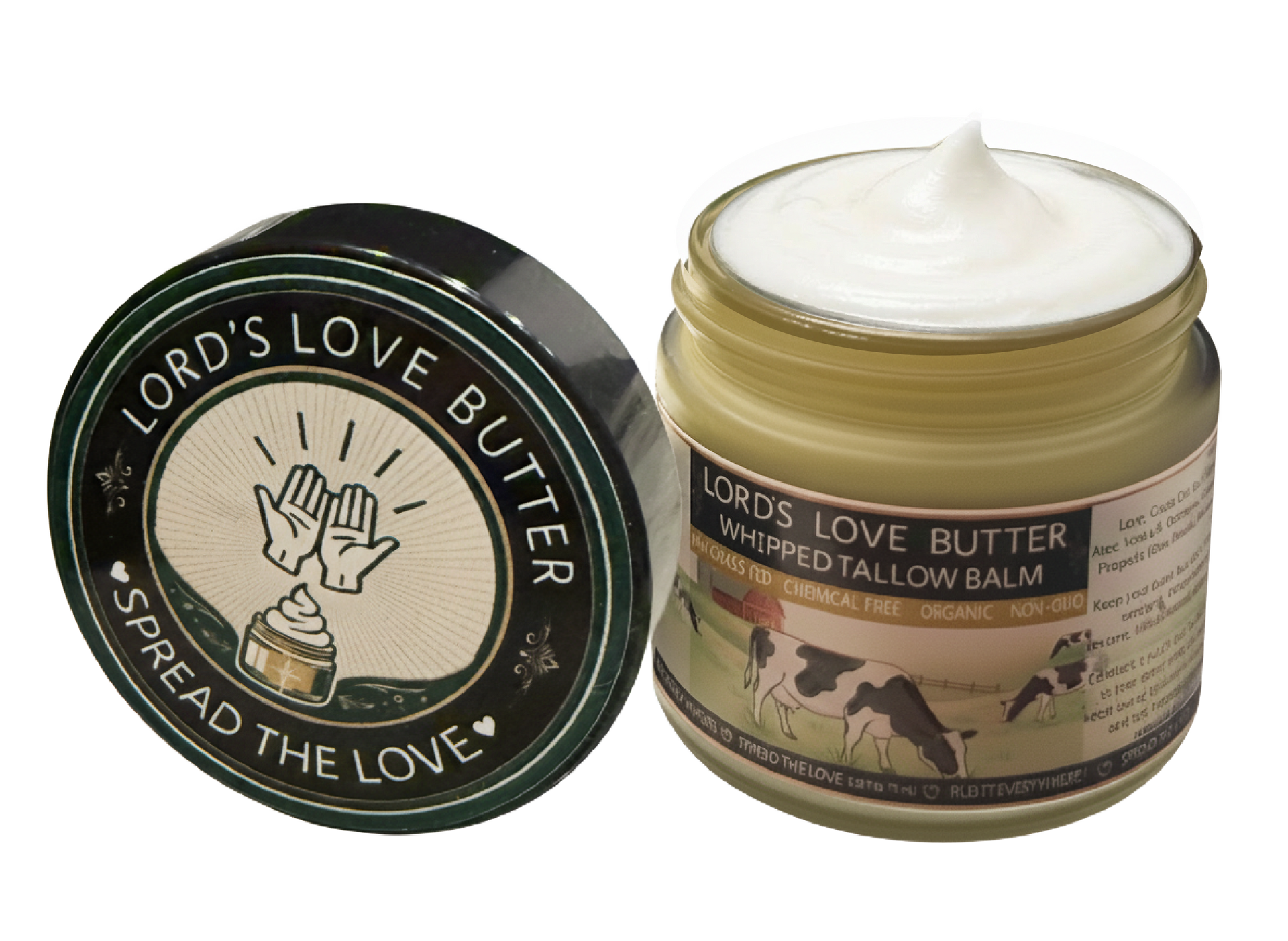 Whipped Beef Tallow Balm with Manuka Honey - 2.4 oz Jar