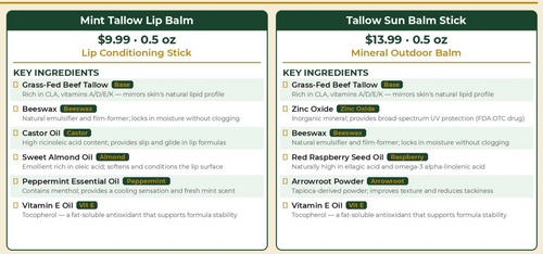 Mint Lip + Mineral Sun Stick — Grab-and-Go Outdoor Pair | Zinc Oxide