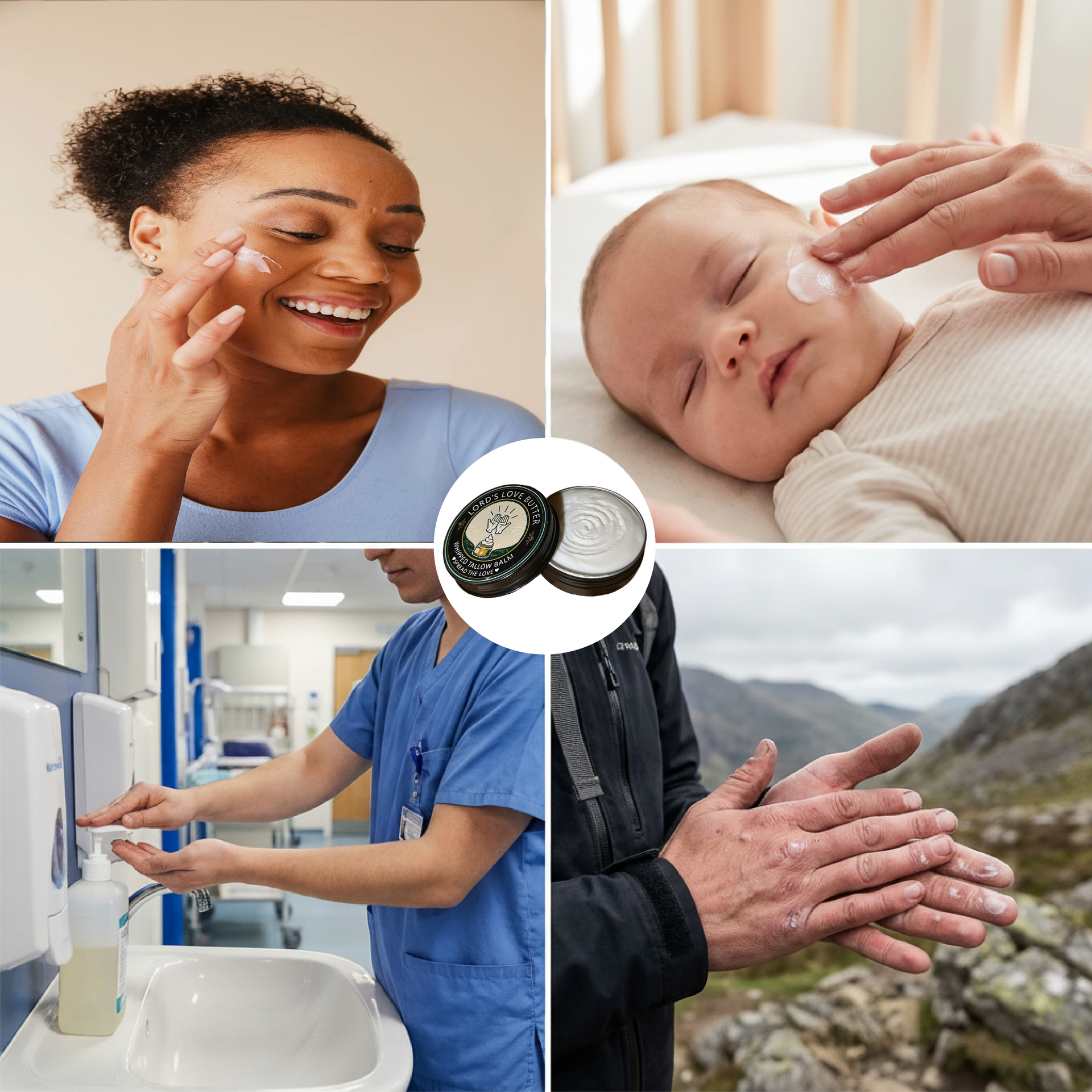 Whipped Beef Tallow Balm with Manuka Honey - 2.4 oz Tin