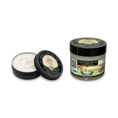 Tallow Tin + Lite Duo — Manuka Honey, Propolis + Calendula